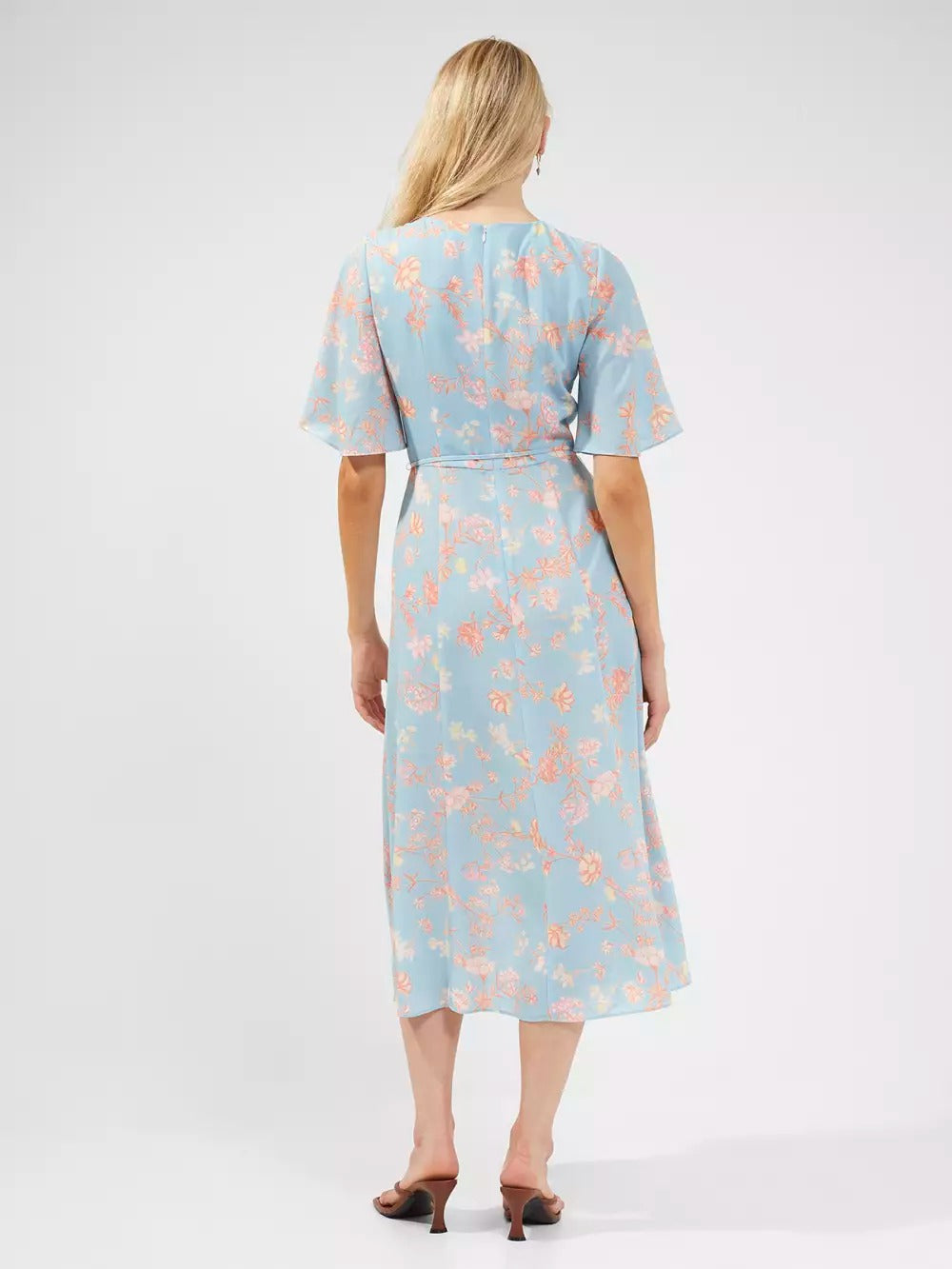 French Connection Diana Verona Crepe Midi Dress Forget Me Not product image