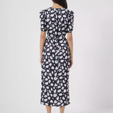 French Connection Aimee Enid Front Split Midi Dress