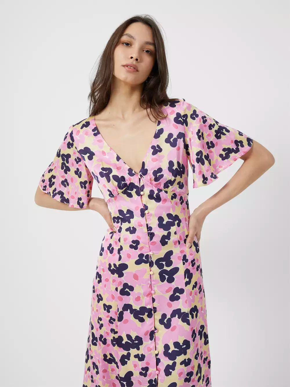 French Connection Cassia Elitan Long Tea Dress