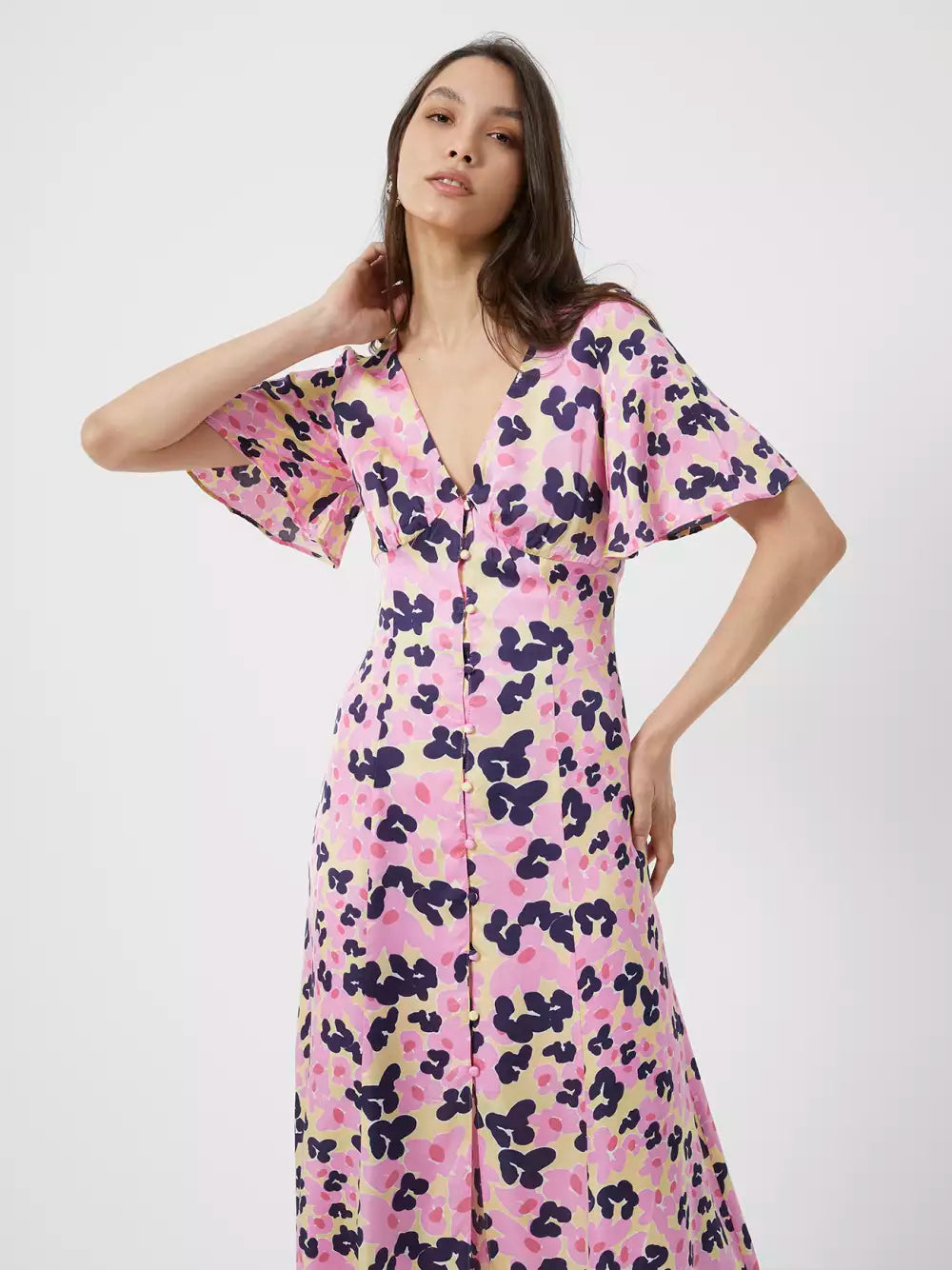 French Connection Cassia Elitan Long Tea Dress