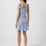 French Connection Peony-Doria Eco Ruched Dress Paradiso Blue product image