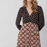 French Connection Francine Recycled Verona Drape Mini Dress