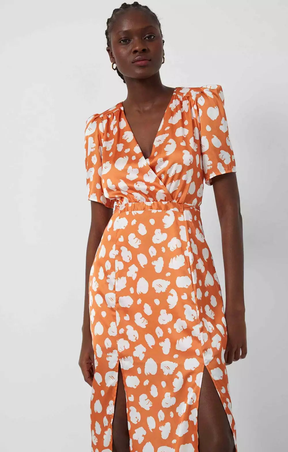 french connection inu satin dress French Connection Women's Inu Satin Strappy Dress at Amazon Women's Clothing store