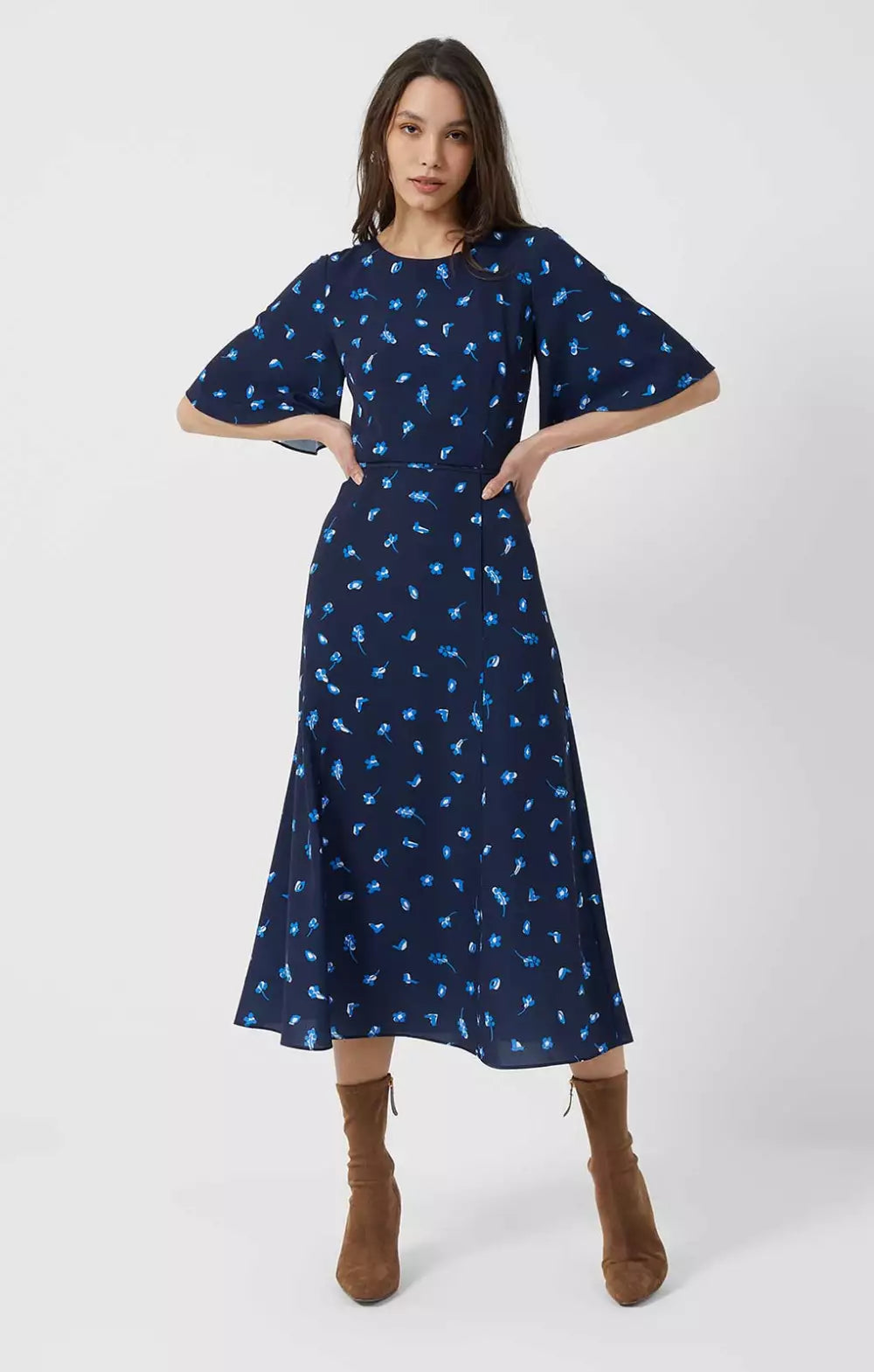 French Connection Belle Verona Crepe Midi Dress product image