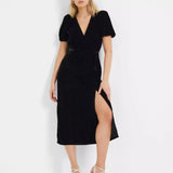 French Connection Ilavia Velvet Long Dress
