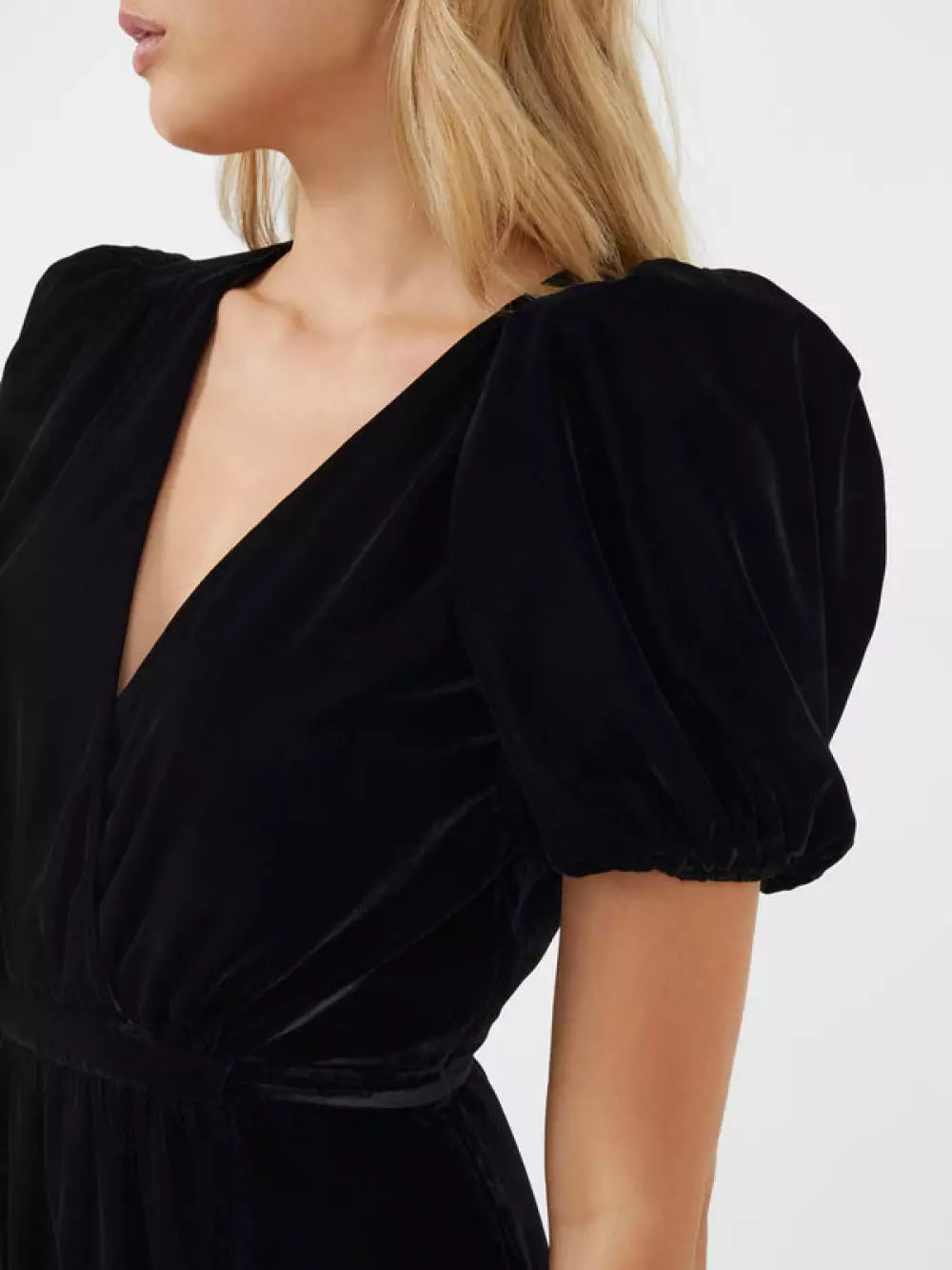 French Connection Ilavia Velvet Long Dress