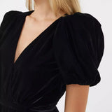 French Connection Ilavia Velvet Long Dress