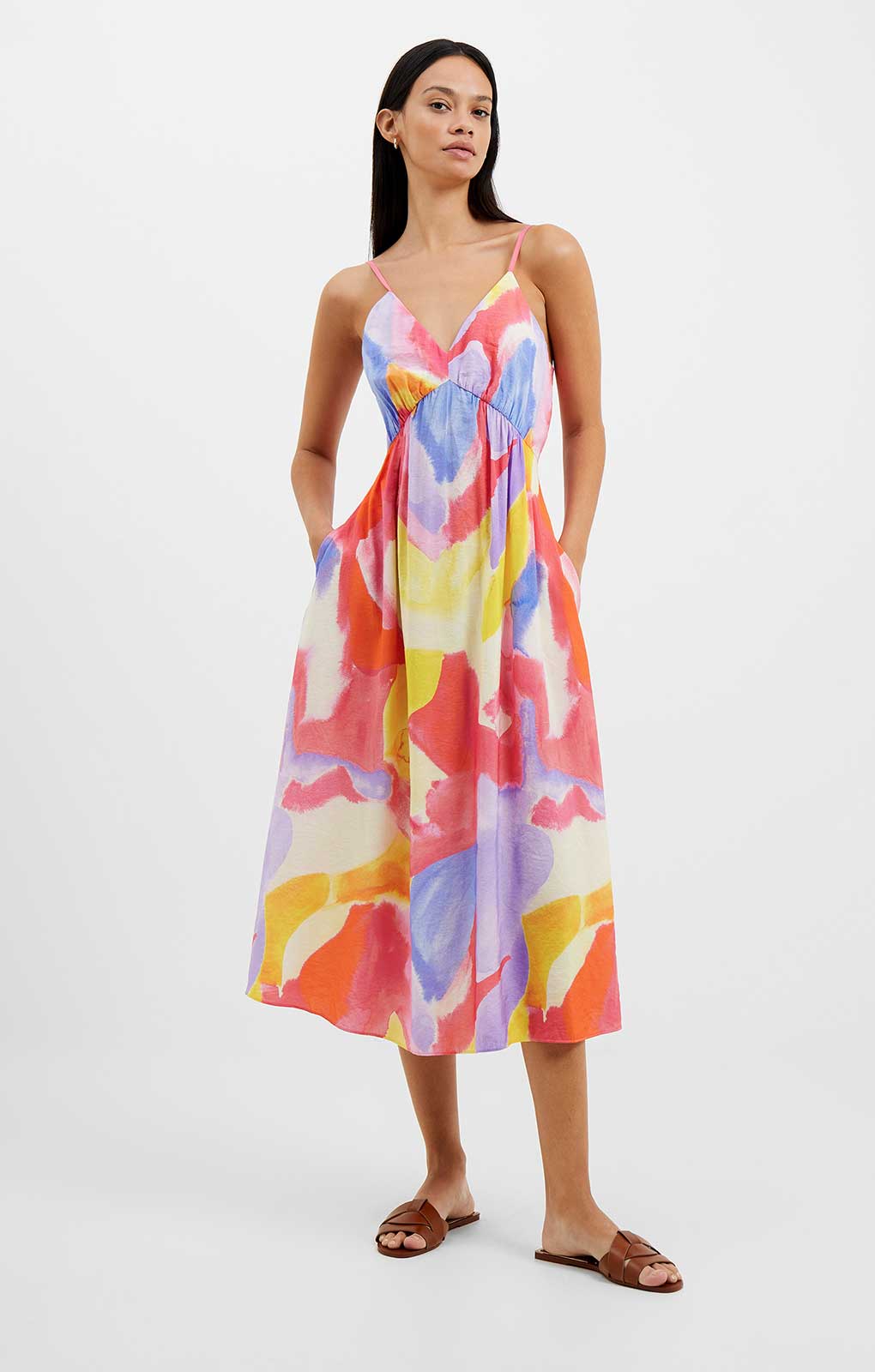 French Connection Isadora Faron Drape Sun Dress