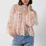 French Connection Diana Recycled Crinkle Long Sleeve Blouse product image