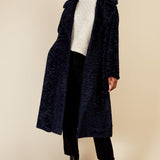 Little Mistress Navy Teddy Coat by Vogue Williams product image