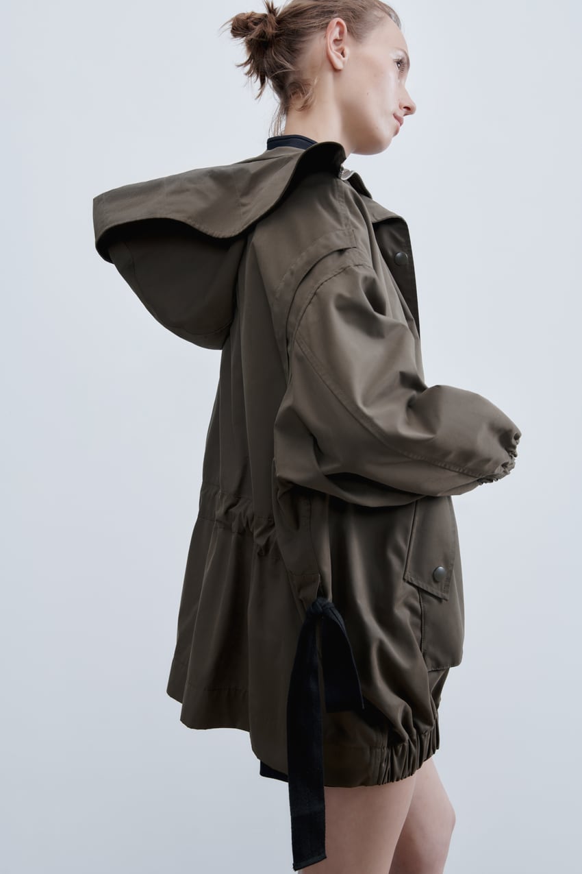 Zara Collection Oversized Parka With Bows product image