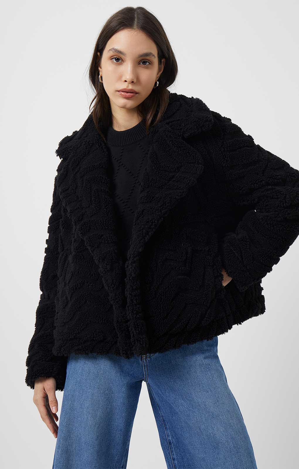 French Connection Bobby Borg Cropped Jacket