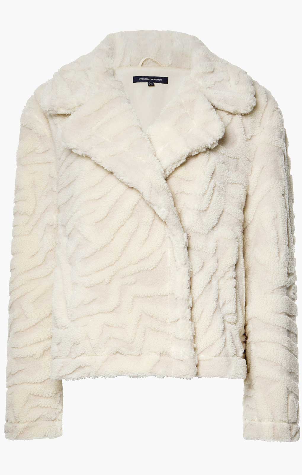 French Connection Bobby Borg Cropped Jacket in Cream product image