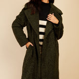 Little Mistress Green Teddy Coat by Vogue Williams product image