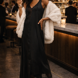 Topshop Satin And Lace Chuck On Midi Dress In Black