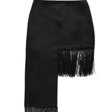NA-KD x Josefine Hj Fringe Mini Skirt In Black