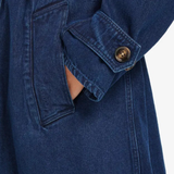 Barbour Denim Somerland Trench Jacket In Dark Wash