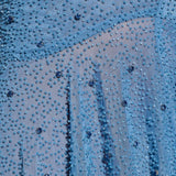 Oh Polly Soustans Embellished Handkerchief Hem Gown Skirt in Smokey Blue