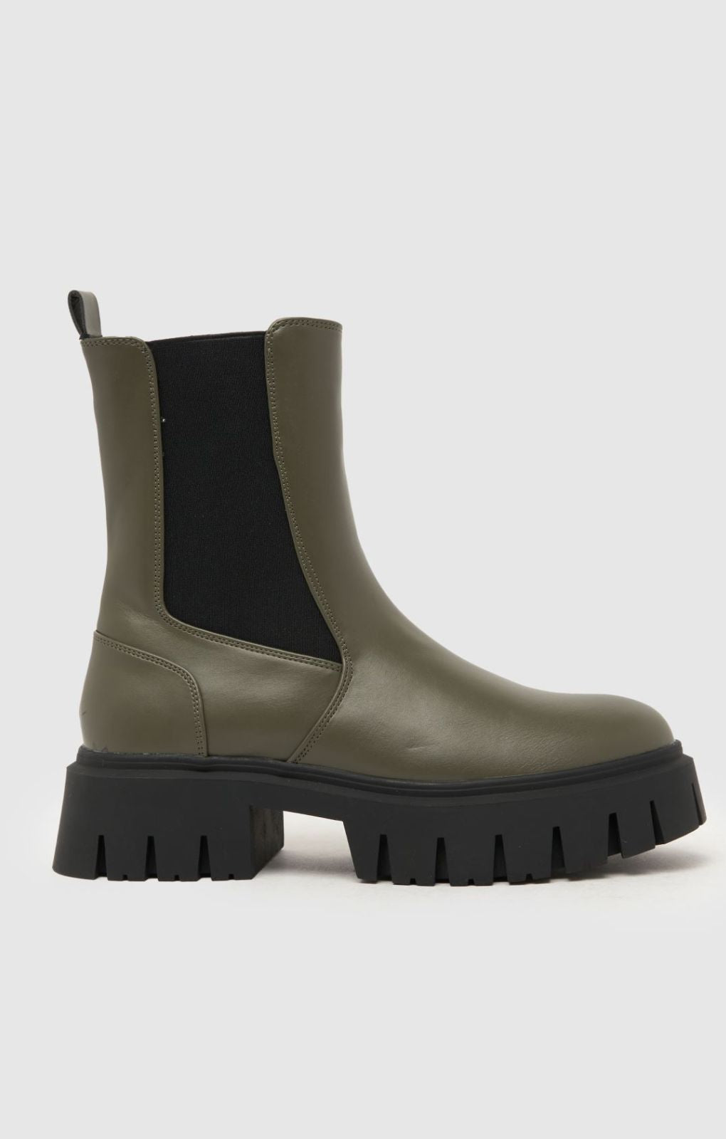 Schuh Amsterdam Chunky Chelsea Boots in Khaki product image