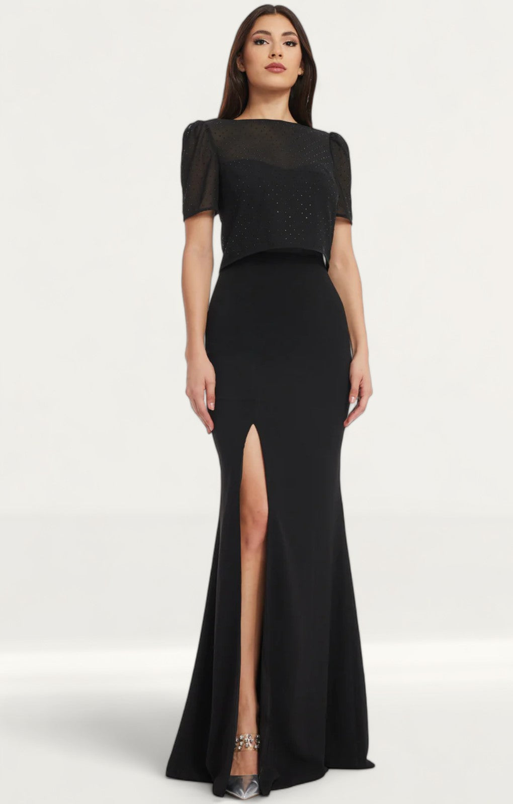 Dress The Population Black Amanda Maxi Dress