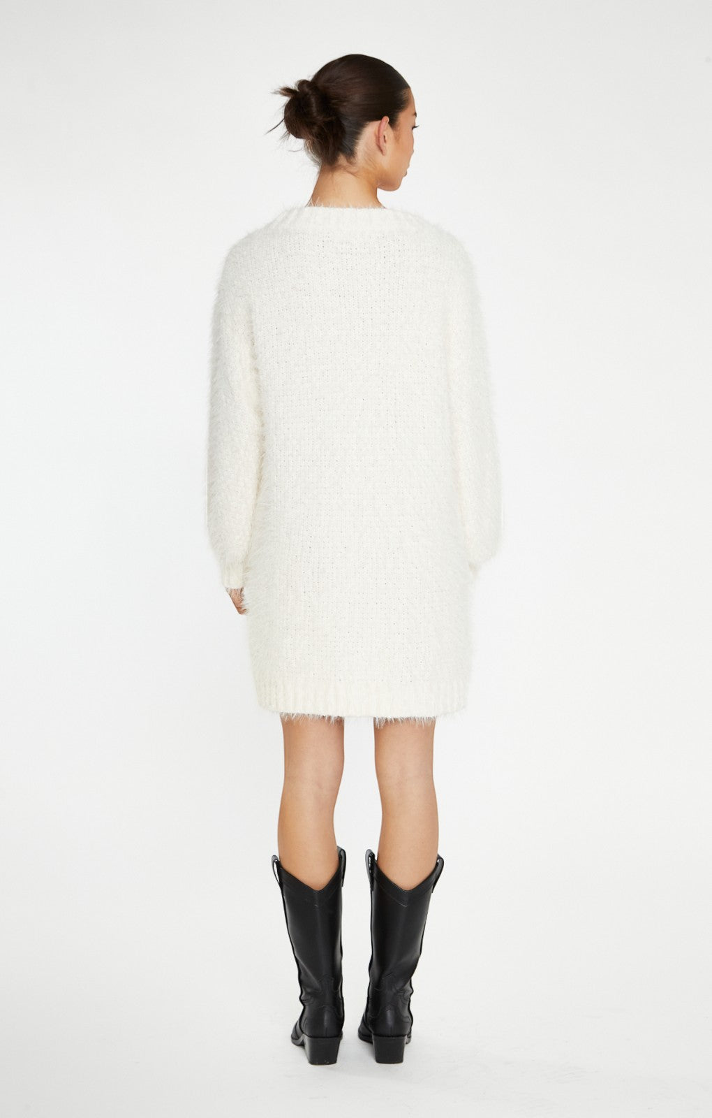 Glamorous Cream Cable Knit Jumper Mini Dress