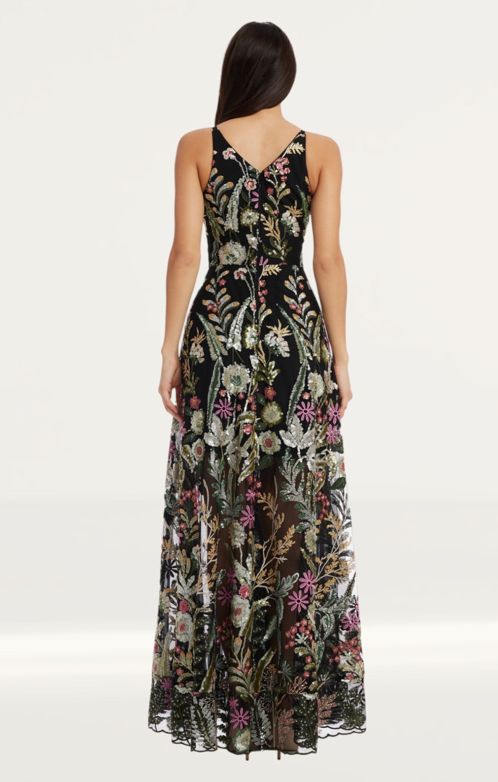 Dress The Population Ariyah Maxi Dress in Black