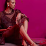 ASOS DESIGN Lotus Premium Leather Ballets in Burgundy Suede