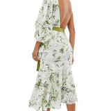 ASOS DESIGN One Shoulder Cutwork Floral Dress