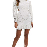 ASOS EDITION Cutwork Mini Dress With Open Back