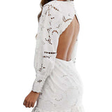 ASOS EDITION Cutwork Mini Dress With Open Back