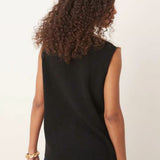 ASOS DESIGN Relaxed Fit Waistcoat in Colourblock