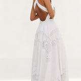 ASOS Edition Cutwork Maxi Dress With Cutout Sides