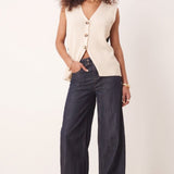 ASOS DESIGN Relaxed Fit Waistcoat in Colourblock