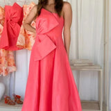 Talulah Camellia Calypso Coral Midi Dress