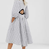 ASOS White Waffle Smock Dress