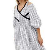 ASOS White Waffle Smock Dress