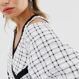 ASOS White Waffle Smock Dress