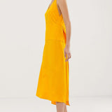 ASOS Yellow V Back Dress