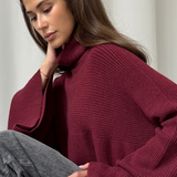Charli London Amelie Sweater - Dark cherry