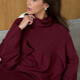 Charli London Amelie Sweater - Dark cherry