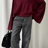Charli London Amelie Sweater - Dark cherry