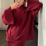 Charli London Amelie Sweater - Dark cherry