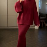 Charli London Amelie Sweater - Dark cherry