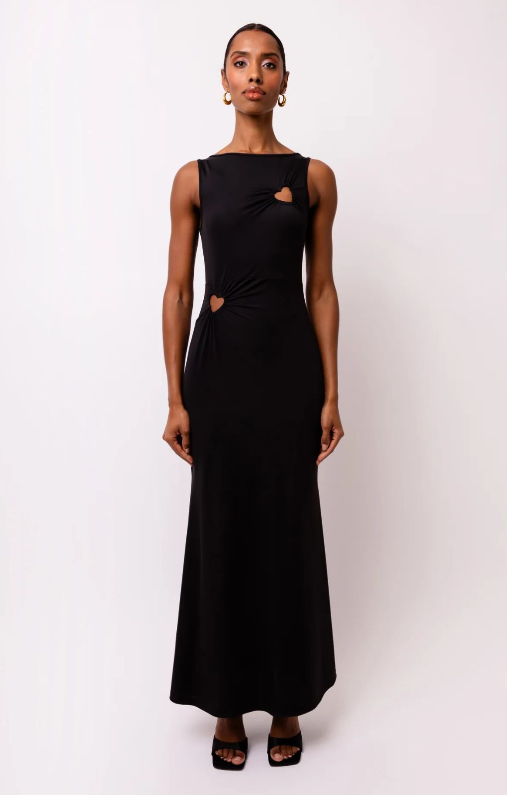 Amy Lynn Harlie Black Heart Cut Out Maxi Dress Amy Lynn Harlie Black Heart Cut Out Maxi Dress