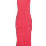 Amy Lynn Lana Pink Fitted High Neck Dress