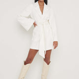 Pretty Lavish Anika Cream Blazer Dress