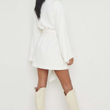 Pretty Lavish Anika Cream Blazer Dress