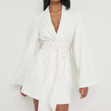 Pretty Lavish Anika Cream Blazer Dress