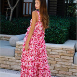 Anne Louise Boutique Pink Waterfall Maxi Dress