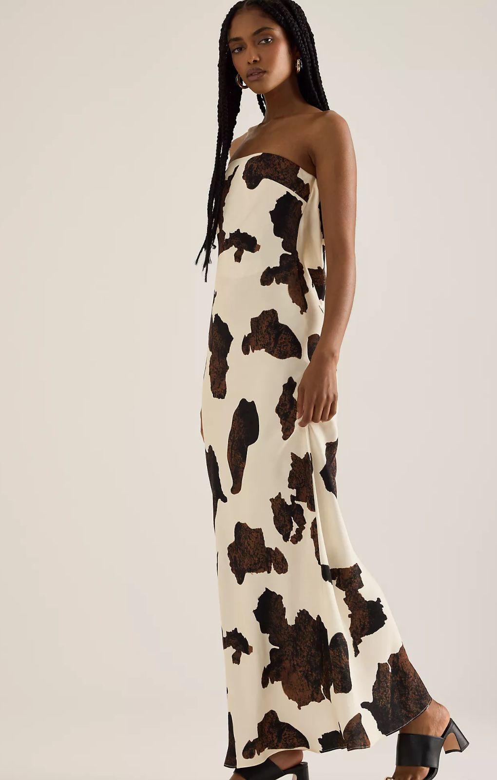 Anthropologie Cow Print Bandeau Slip Dress – dresses by Anthropologie, available to rent from Hirestreet